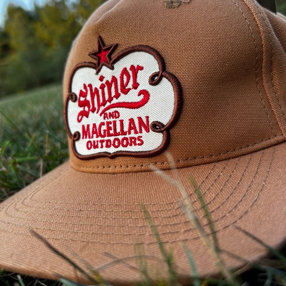 NWT Magellan Outdoors & Shiner Bock Tan Hat Adjustable Band Cap - Picture 6 of 11